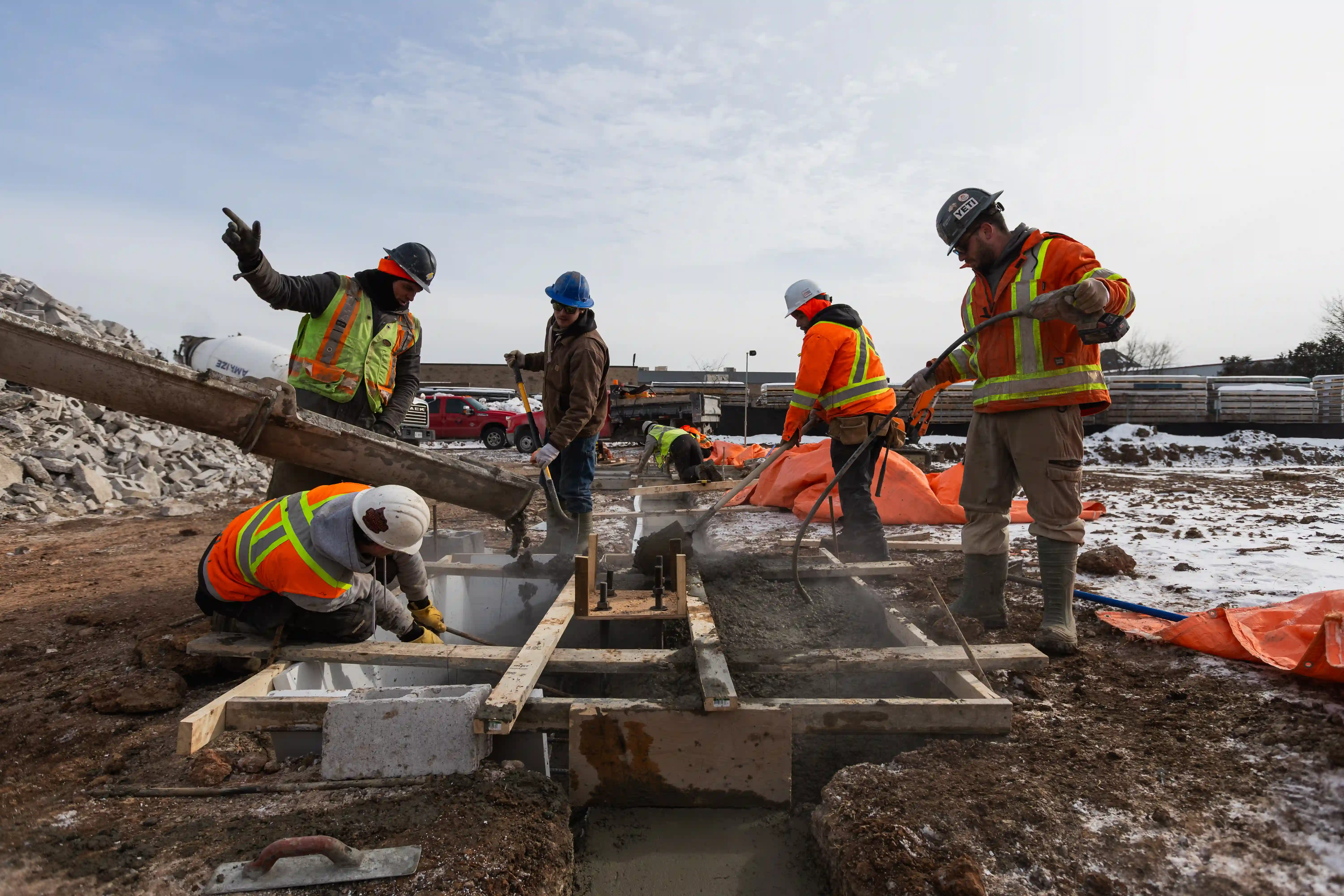 Construction Site Professional Background